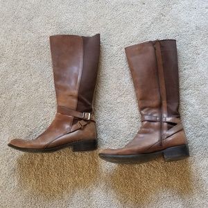 Nine West Brown Leather Boots Size 11